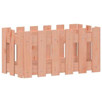 vidaXL Giardiniera con design de clôture 60x30x30 cm Douglas Massive