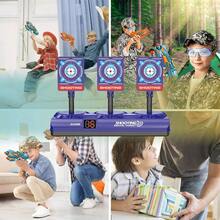 Diana éctrica con Pistola de Juguete y 40 Dardos de Espuma - Juego de Disparos para Niños de 0 a 16 Años, Objetivo Digital con Puntuació y Reinicio Automático, Ideal como Regalo de Navidad - ‎GT01 - Ver 8