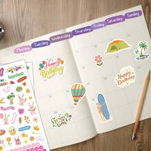 12 tờ/919 miếng dán nhiều màu - Nhãn dán kỷ niệm hàng tháng; Bao gồm nhãn dán Giáng sinh, ngày lễ, nhãn dán hàng tuần, nhãn dán ngày, nhãn dán vui nhộn và nhãn dán kế hoạch đáng yêu; Bổ sung cho các dự án, trang bỏ túi, album, thiệp, sổ lưu niệm và đồ thủ công bằng giấy, thích hợp cho việc lập kế hoạch hàng tháng và ngày lễ, trang trí lịch, nhãn dán chương trình nghị sự, lập kế hoạch hàng tháng, nhãn dán lịch trình làm việc, nhãn dán nhật ký - 12 tờ/919 miếng dán kế hoạch - Xem 4