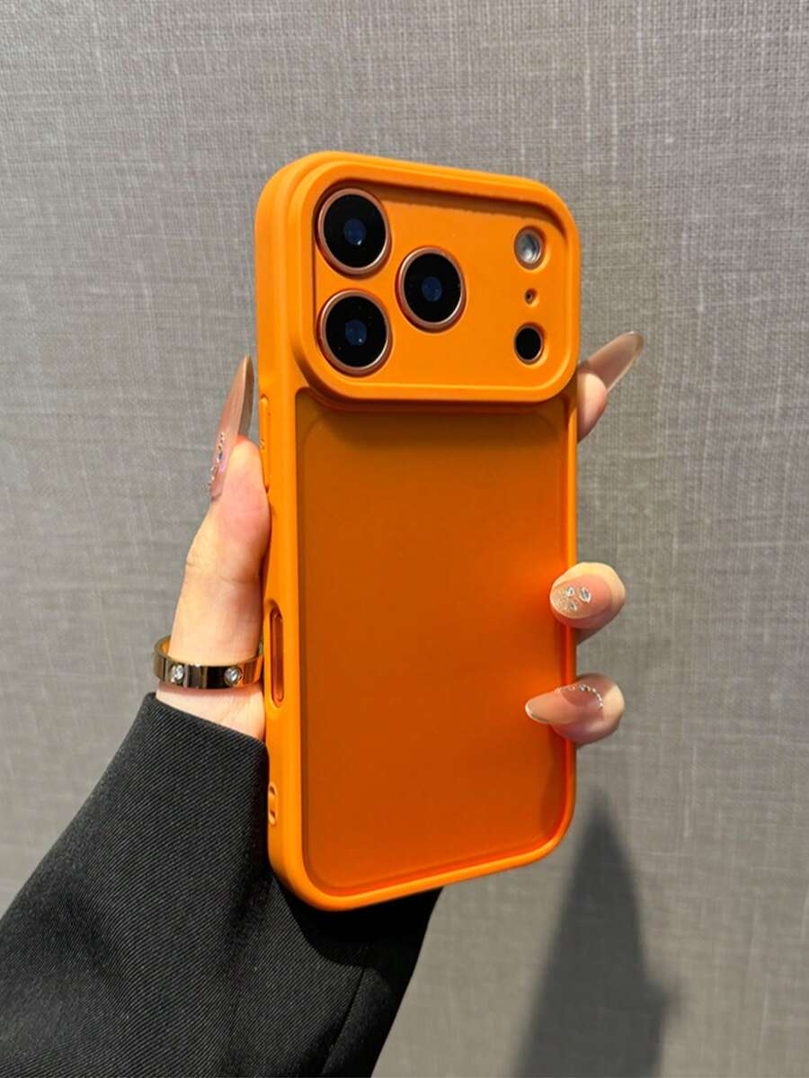 1pc Porous Orange Skin Feel Matte Transparent Phone Case Compatible With IPhone 17, 17 Pro, 17 Air, 17 Pro Max, 11, 11 Pro, 11 Pro Max, 12, 12 Pro, 12 Pro Max, 13, 13 Pro, 13 Pro Max, 14, 14 Pro, 14 Plus, 14 Pro Max, 15, 15 Pro, 15 Plus, 16, 16 Pro, 16 Pro Max, 16 Plus