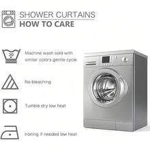 1/4 Tiger Pattern Shower Curtain Set With 12 Hooks, Non- Bathroom Floor Mats, Toilet U-Shaped Mats, Toilet Seat Mats, Bathroom Decorations, Bathtub Partitions Gift Modern Home Decor Home Good Pastel - 紅色 - 查看 10