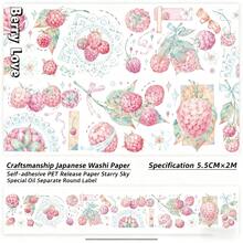 Vintage Colorful Floral Collection PET Tape Stickers, Transparent Waterproof Flower Stickers For Scrapbooking, Planner, Diary Decoration - Multicolor - View 5