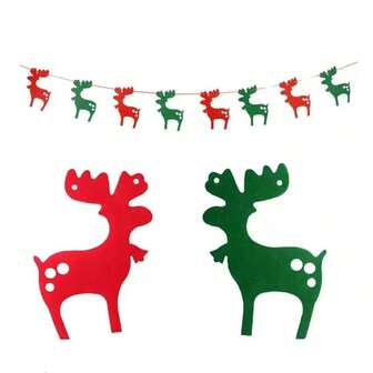 New Christmas Felt Pull Flags, Christmas Tree Horizontal Banner Decorations, Colorful Felt Letter Pull Flags, Reindeer Pull Flags, Triangular Flags, Christmas Stocking Pull Flags