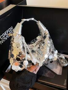 1pc Women's Fashionable Versatile Handbag, Portable High-Quality Shoulder Bag/Clutch Suitable For Dates, Shopping, Parties, Galas