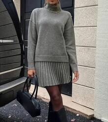 Women Sports Sweater Co-Ords - Grey - View 10