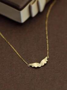 1pc S925 Sterling Silver Creative Angel Wings Pendant Necklace, Elegant & Versatile, Great Gift For Women Daily Wear And Festivals