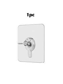 1pc/10/20 Pcs Of Photo Frame Wall Hooks, Transparent And Reusable Adhesive Hooks, Waterproof And Oil Resistant, Bathroom And Kitchen Wall Hooks - Transparent - View 7