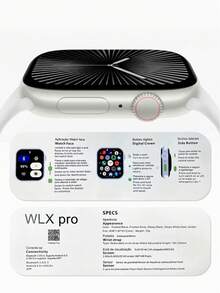 Reloj Digital WL Pro  2 Correas Incluidas  | Pantalla HD, Monitor de Salud, Fitness & Conectividad Total - Blanco - Ver 5