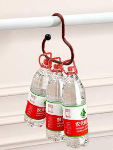 1/3 件多巴胺创意环形衣架，防滑挂帽子、围巾，多功能家居收纳整理器，简约设计 - 彩色 - 查看 3