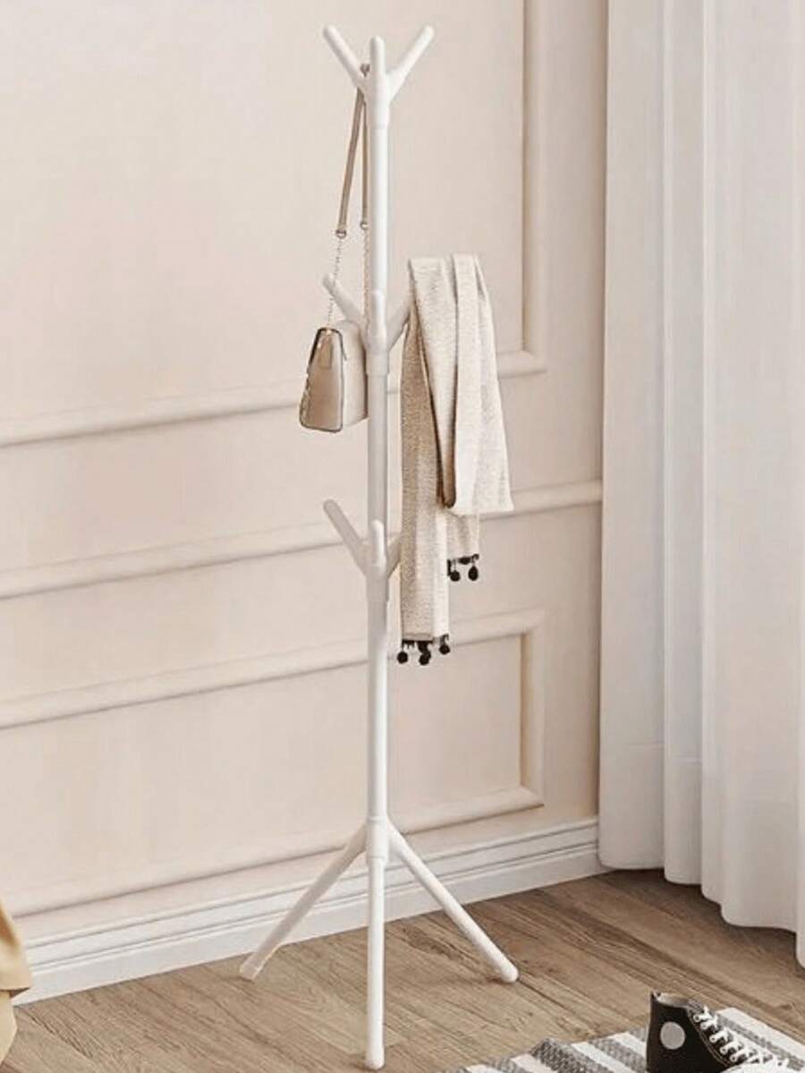 Perchero De Pie Perchero Metálico Para Colgar Ropa 3 Niveles - Blanco - Ver 1