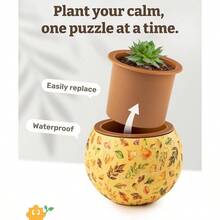 Maceta Decorativa Diseo Clsico. 80 Piezas - Verde elegante - Ver 6