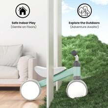 Triciclo para Bebe, Triciclo para Niños, Bicicleta para niños, Bicicleta de Equilibrio,Verde - 1 - Ver 5