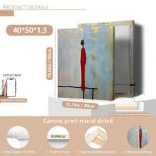 1 pièce Affiche sur canevas, belle fille en robe rouge, œuvre d'art peinte à la main, art mural sur canevas, cadeau idéal, décoration murale pour chambre, bureau, salon, café, bar, décoration de maison et de dortoir, sans cadre, convient pour la décoration d'intérieur, la décoration de chambre, la décoration de salon, la décoration de salle de bain, la décoration murale, avec option de cadre