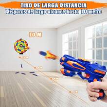 Pistola de Juguete de Dardos de Espuma - Set con 60 Dardos, Requiere Ensamblaje, Para Niños de 5 a 15 Meses - Ideal para Cumpleaños y Navidad - Multicolor - Ver 6