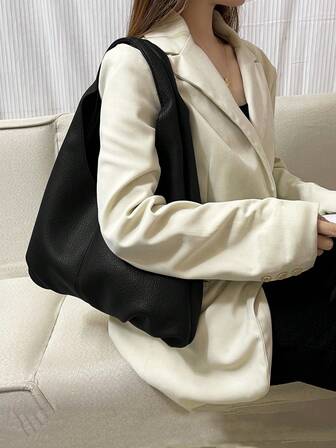 2 stuks nieuwe, modieuze, grote, veelzijdige tassen voor moeder en kind, zacht, leerachtig PU-materiaal, hoogwaardige handtas en schoudertas voor vrouwen, elegante stijl, geschikt voor kantoor, universiteit en dagelijks gebruik.