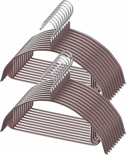 ハンガー 型崩れ防止ハンガー すべらない 跡がつかない おしゃれ 曲がらない 人体hanger 洗濯物干し 多機能衣類はんがー 乾湿両用（ホワイト 20本）