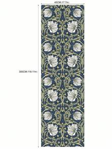 William Morris Retro Floral Self-Adhesive Wallpaper; Floral Pattern, Durable Waterproof Vinyl Material, Suitable For Room Decor And Furniture Renovation, Easy To Install, Versatile Use - Multicolor - View 16