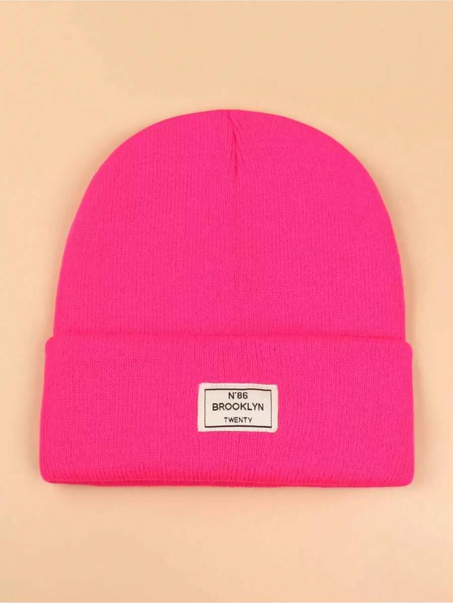 1pc Brimless Casual Beanie Hat, Suitable For Autumn/Winter Season - Multicolor - View 1