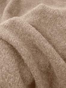 Women's Casual Warm Faux Wool Sweater, Puppy Print, Merry Christmas, Chinese New Year, Valentine's Day, Back To School Clothes, School Outfit Ideas, Back To School Essentials, First Day Of School Outfit, Back To School Outfits 2026 - Camel - View 7