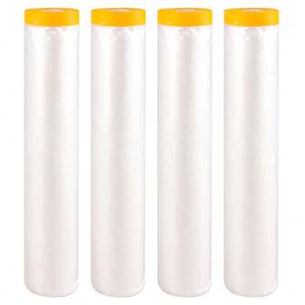 4卷家具防尘罩、窗帘、油漆塑料布防尘布、汽车油漆罩、家居装饰家具地板防尘罩