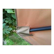 - Toldo de repuesto para sombrilla de 9 pies y 6 costillas, color bronceado toldo - inicial - Ver 3