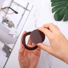 Set de 4 Piezas Tapones y Tapas de Silicona para Agujeros de Sombrilla para Vidrio Exterior Patio Mesa Terraza Jardn, 2 PulgadasNegro - Marrón - Ver 3