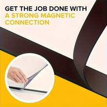 2 Rolls Of 39.4inch Super Strong Magnetic Tape - Easy To Cut And Stick On Refrigerators, Whiteboards, Etc. Equipped With This High-Viscosity Rubber Strip, It's A Premium Choice For Home Decor Accessories |   Durable Rubber Magnetic Sticker, Magnetic Tape