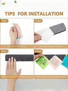 5 Stück/Charge Korkbrett Streifen mit großköpfigen Nägeln, selbstklebende Pinnwand Streifen, geeignet für Filz-Nagelbrett an der Wand, zum Aufkleben von Haftnotizen, geeignet für Schlafzimmer, Büro, Wand Dekoration Zuhause, Pinnwand, selbstklebende Korkplatte mit großköpfigen Nägeln, zum Aufkleben von Notizen, Fotos und Zeitplänen.