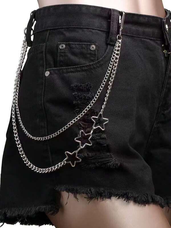 1pc Punk Hip Hop Street Dance Jeans Chain, Versatile Waist Chain Accessory For Men And Women