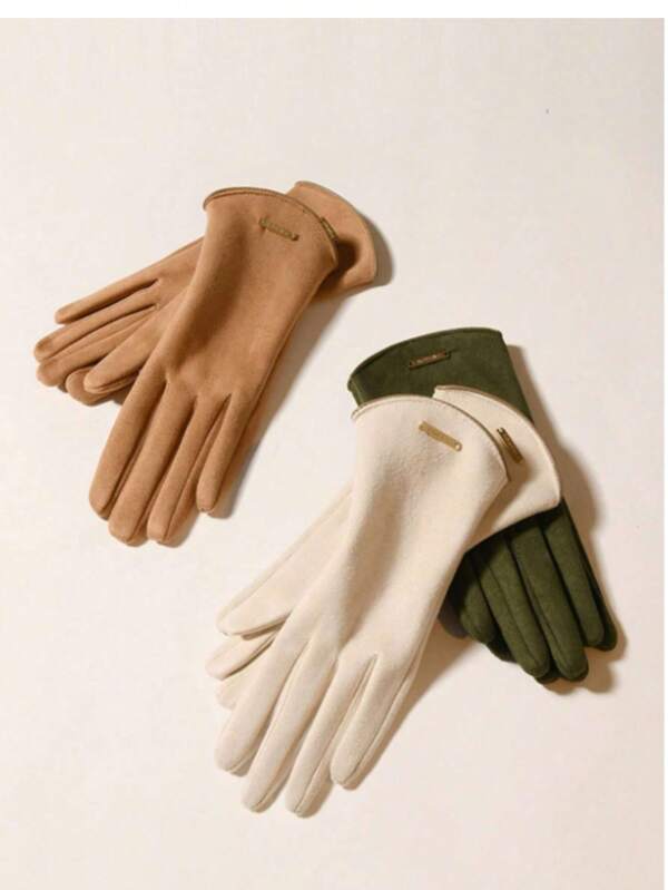 Women's Elastic Anti Touch Screen Gloves, Driving Warm Gloves, Touch Screen Leather Velvet Warm And Cold Resistant Gloves, Elastic Anti Touch Screen Gloves, Suitable For Driving, Riding Bicycles And Motorcycles, Spring And Autumn Thin, Halloween Accessories, Spring And Autumn Winter Gloves, Warm, Soft, Slim And Long Fitting Gloves