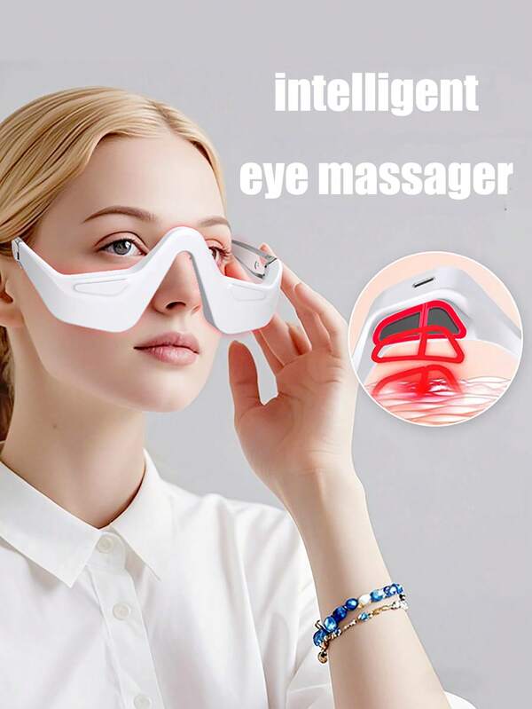 New EMS Eye Massager, Microcurrent Massage Beauty Eye Care Device, Red Light Massage To Reduce Dark Circles And Wrinkles, Eye Beauty Massager