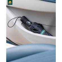 - Paraguas compacto de viaje resistente al viento, paraguas automtico porttil para lluvia, paraguas plegable para hombres y mujeres, dosel de doble ventilacin 210T con revestimiento de - dosel doble naranja - Ver 6