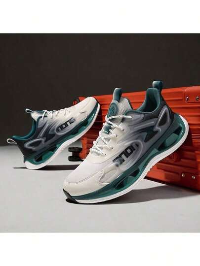 Pantofi sport unisex, pantofi de exterior, pantofi pentru cupluri, pantofi casual ușori pentru bărbați, pantofi de alergare ușori și respirabili cu model Popcorn, pantofi sport casual la modă luminoși și respirabili pentru bărbați/femei, adidași de alergare nocturnă cu talpă Popcorn cu salt ridicat pentru studenți și cupluri, pantofi de stradă