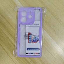 Hadaasi 1pc Soft TPU Bumper + Hard PC Back 2-In-1 Full Coverage Transparent Phone Case With Front Screen Protector, Compatible With IPhone 17 Pro/17 Pro Max/Air/17/16/16E/16 Pro Max/15/14/13/12/11 Pro Max/Plus/SE2/SE3, Galaxy M36/S25 FE, 12/13C/12C/Note 12 Pro/NOTE14 PRO+/NOTE13 PRO/NOTE13 PRO+, POCO M6 PRO, Reno14 Pro/Reno14 F, Hot 60 Pro/Hot 60 Pro+ - Mauve Purple - View 108