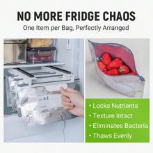 (30PCS, 3 Size) 2025 New Resealable Vacuum Zipper Pouches For Food, Stand Up Foil Sealable Bags With Label And Zip Lock For Vegetable Fruit Meat, Home Decor, Party & Christmas Storage