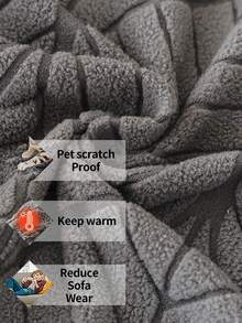 天鹅绒经典沙发套，叶子图案半包式沙发套，宠物友好型沙发垫 - 95% 涤纶 5% 氨纶，透气弹力，适用于 1/2/3/4 座沙发，四季皆宜，舒适简约，提升居家幸福感 - 彩色 - 查看 5