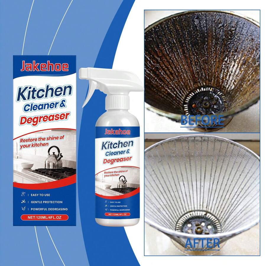 不锈钢清洁剂、油渍清洁剂、炉灶清洁剂、燃气灶清洁剂、抽油烟机清洁剂、锅碗瓢盆清洁剂、厨房除锈神奇工具、水垢清洁剂、厨房清洁用品、清洁工具，适用于浴室和厨房（随机发货，新旧包装均可接受）厨房油渍清洁剂、炉灶底部壁挂式抽油烟机易清洁家用油渍去除剂