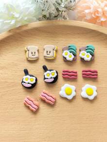 Mini Kitchen Series Polymer Clay Cutter Clay Cutting Mold DIY Earring Jewelry Making Handmade Tools Soft Clay Tool Set Decorative Jewelry Maker And Craftsperson - Perfect Gift For DIY Enthusiasts - Mini Kitchen Series - View 2