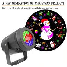Proyector Navideño Led Con Proyeccion De Figuras Giratorias Colores Automáticamente Cambia Los Colores Choice - Tipo de Enchufe A Japonés (100V) - Ver 8