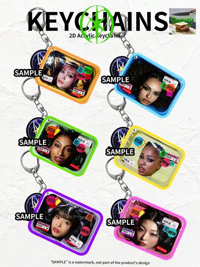 KATSEYE, KPOP STYLE Acrylic KEY CHAINS, Katseye Keychains,World Girl Group,Lara,Manon/Daniela/Megan/Sophia/Yoonchae,Bag Charm, Car Keychain Pendant Keychain Holder Key Ring Mobile Phone Bag Hanging Gifts, Aesthetic Keychain, Special Gifts For Friends