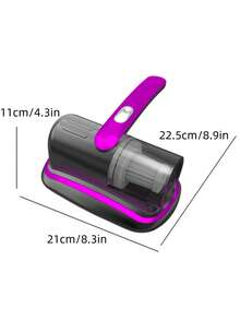 1 件除螨器、吸尘器、手持式床垫吸尘器、超强吸力和低噪音、可水洗过滤器、用于深度清洁、无线手持式吸尘器、无线床垫吸尘器、有效清洁床、沙发、宠物毛发和地毯、清洁和除尘用品 - 彩色 - 查看 11