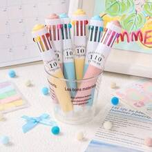 6pcs Fine Tip Pens, 60 Vibrant Colors To Meet Painting Needs, Suitable For Highlighting And Coloring In Notebooks And Journals, Stackable School Stationery Set, Back To School Essential, Notebook And Record Accessories, Diary Writing Supplies, School Art Supplies, Stackable Stationery, Fine Tip Design, Color Coding System, Premium Pigments, Smudge-Proof Formula, Students, Artists