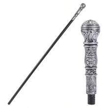 Antique Cane Vintage Walking Stick Halloween Party Decorative Cosplay Costume Cane Handle Knob Costume Accessories - Style 7 - View 2
