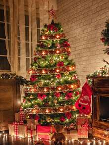 1 قطعة أضواء سلسلة 5م/50 LED أو 10م/100 LED، أضواء شجرة عيد الميلاد مع محول، أسلاك نحاسية الطبقة، أضواء سلسلة نجمية لديكور عيد الميلاد، ديكور المنزل، حفلة عيد الميلاد، ديكور الغرفة، ديكور العطلات، هدايا الحفلات