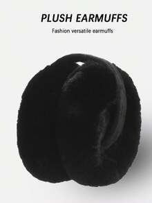 1pc, Plush Ear Cups For Winter Girls To Keep Warm In Winter, Ear Protections, Fashionable Anti-Freezing Ear Warming Covers, Foldable Accessories For Winter