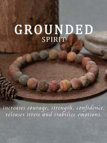 1PC Picasso Stone Natural Stone Chakra Bracelet For Women - Bohemian Style Colorful Beads - 1pc - View 6