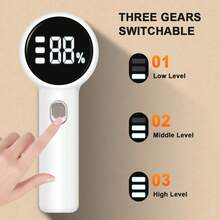 Electric Hair Remover, 6 Blades, Digital Display Screen, Lint Remover, Portable Lint Trimmer, 1200mAh Rechargeable Lithium Battery, Suitable For Removing Lint From Clothes, Sofas And Furniture - Home And Office Lint Remover