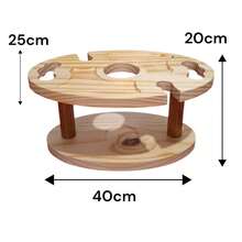 Tábua de Petiscos Porta Taças e Vinho Decoração Cantinho do Churrasco Madeira Frios Presente Noivado