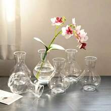 1/3/6/8pcs Bohemian Style Plastic Mini Vases, Suitable For Sunflowers, Avocados And Small Bulb Plants, Great For Wedding, Living Room And Dining Table Decor, Valentine's Day Decor, Handmade Bohemian Style Vases, Plant Lovers - White - View 8