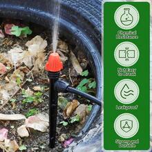 50PCS 14 Drip Irrigation Emitters, Anti - Drop Locked Drip Irrigation Sprayer Parts 47mm Tubing, Adjustable Micro Spray Misting Drippers With Lock Garden Watering System Orange - Orange Locked Misting - View 8